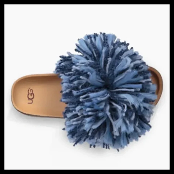 UGG Cindi Blue Yarn SandalsHard To Find - Picture 6 of 8